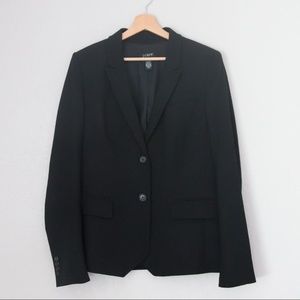 EUC J.Crew 100% Wool Boyfriend Black Blazer sz 14T